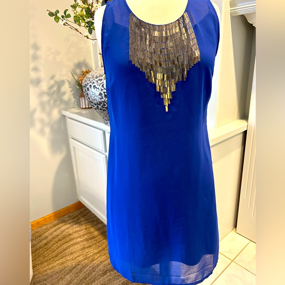 Metallic embellished dress
